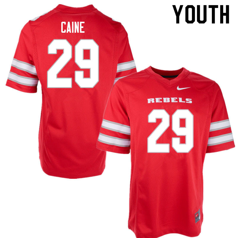 Youth #29 Tre Caine UNLV Rebels College Football Jerseys Sale-Red